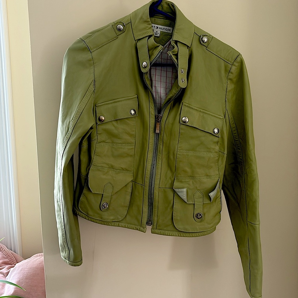 Tommy Hilfiger faux leather jacket M